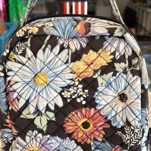 Vera Bradley Floral Quilted lunch bag  - Black, Blue, Pink